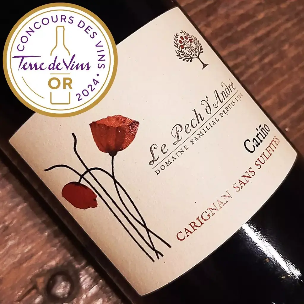 Cariño (vin rouge bio sans sulfites) - Le Pech d'André
