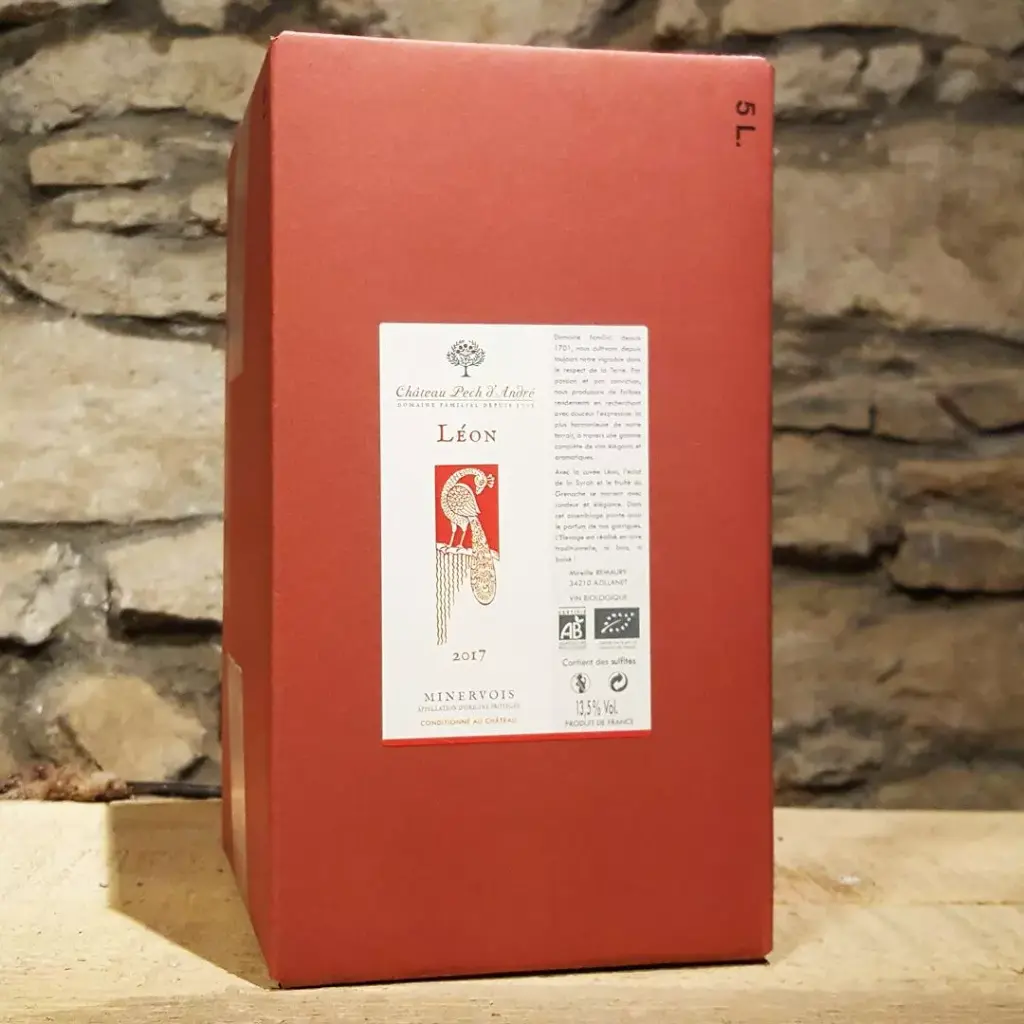 Léon (vin rouge bio en cubi - BiB) - Le Pech d'André - 5l